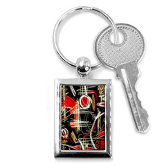 Artistic Abstract Pattern Key Chains (rectangle)  by Valentinaart