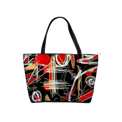 Artistic Abstract Pattern Shoulder Handbags by Valentinaart