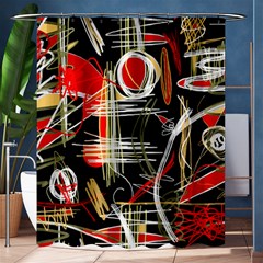 Artistic Abstract Pattern Shower Curtain 60  X 72  (medium)  by Valentinaart