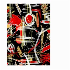 Artistic Abstract Pattern Large Garden Flag (two Sides) by Valentinaart