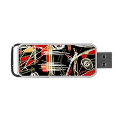 Artistic Abstract Pattern Portable Usb Flash (two Sides) by Valentinaart