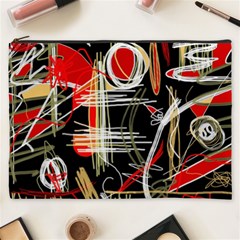 Artistic Abstract Pattern Cosmetic Bag (xxxl)  by Valentinaart