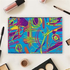 Colorful Abstract Pattern Cosmetic Bag (large) 