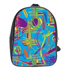 Colorful Abstract Pattern School Bags(large) 