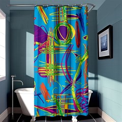 Colorful Abstract Pattern Shower Curtain 36  X 72  (stall)  by Valentinaart