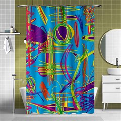 Colorful Abstract Pattern Shower Curtain 48  X 72  (small)  by Valentinaart