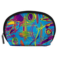 Colorful Abstract Pattern Accessory Pouches (large) 