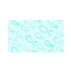 Turquoise Watercolor Awareness Ribbons Satin Wrap by AwareWithFlair