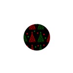 Decorative Christmas trees pattern 1  Mini Magnets Front