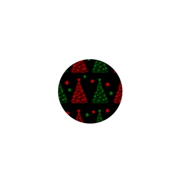 Decorative Christmas trees pattern 1  Mini Magnets