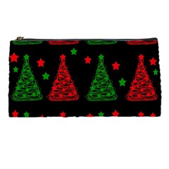 Decorative Christmas Trees Pattern Pencil Cases by Valentinaart