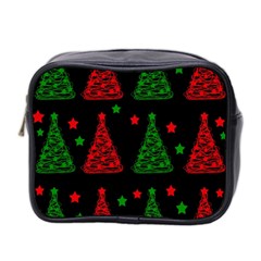 Decorative Christmas Trees Pattern Mini Toiletries Bag 2-side by Valentinaart