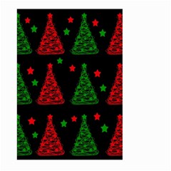 Decorative Christmas Trees Pattern Large Garden Flag (two Sides) by Valentinaart