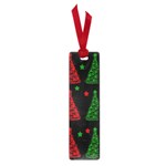 Decorative Christmas trees pattern Small Book Marks Front