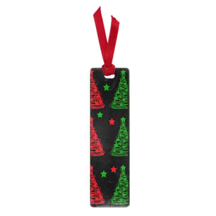 Decorative Christmas trees pattern Small Book Marks