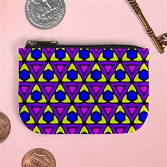 Triangles And Honeycombs Pattern                                                                                                   	mini Coin Purse by LalyLauraFLM