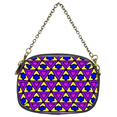 Triangles And Honeycombs Pattern                                                                                                   	chain Purse (two Sides) by LalyLauraFLM