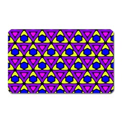 Triangles And Honeycombs Pattern                                                                                                   			magnet (rectangular) by LalyLauraFLM