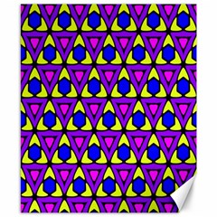 Triangles And Honeycombs Pattern                                                                                                   			canvas 8  X 10  by LalyLauraFLM