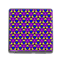 Triangles And Honeycombs Pattern                                                                                                   			memory Card Reader (square) by LalyLauraFLM