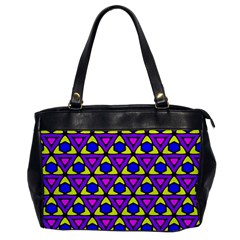 Triangles And Honeycombs Pattern                                                                                                   			oversize Office Handbag by LalyLauraFLM