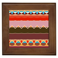 Waves And Other Shapes                                                                                                    			framed Tile by LalyLauraFLM