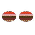 Waves and other shapes                                                                                                    			Cufflinks (Oval) Front(Pair)