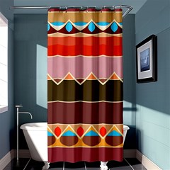 Waves And Other Shapes                                                                                                   	shower Curtain 36  X 72 