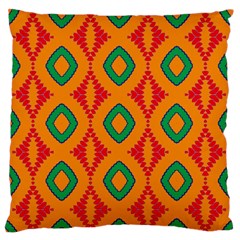 Rhombus And Other Shapes Pattern                                                                                                     	large Flano Cushion Case (two Sides) by LalyLauraFLM