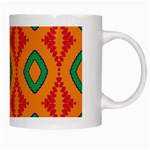 Rhombus and other shapes pattern                                                                                                     White Mug Right