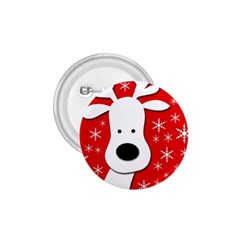 Christmas Reindeer - Red 1 75  Buttons by Valentinaart