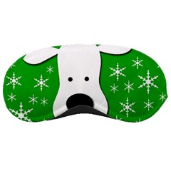 Christmas Reindeer - Green Sleeping Masks by Valentinaart