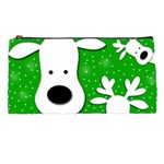 Christmas reindeer - green 2 Pencil Cases Front