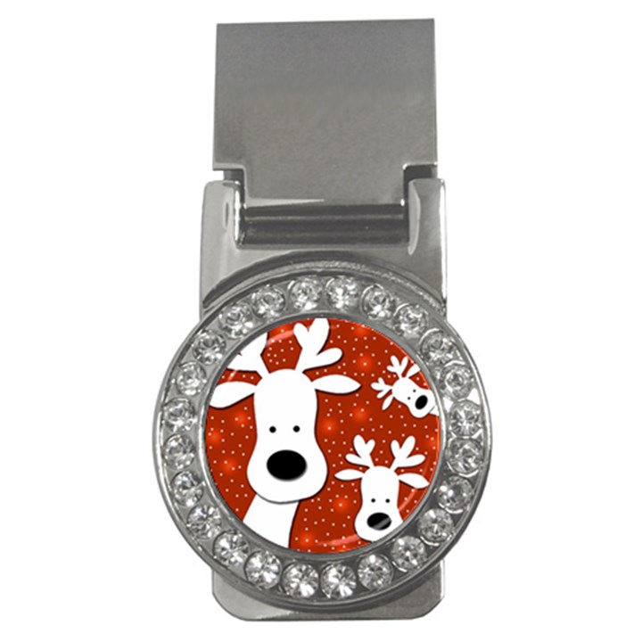 Christmas reindeer - red 2 Money Clips (CZ) 