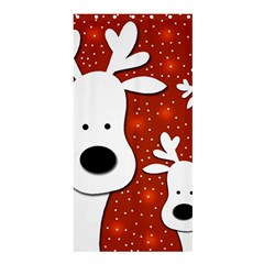 Christmas Reindeer - Red 2 Shower Curtain 36  X 72  (stall)  by Valentinaart