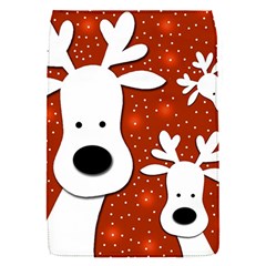 Christmas Reindeer - Red 2 Flap Covers (s)  by Valentinaart