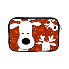 Christmas Reindeer - Red 2 Apple Ipad Mini Zipper Cases by Valentinaart