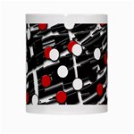 Red and white dots White Mugs Center