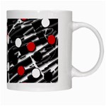 Red and white dots White Mugs Right