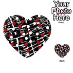 Red and white dots Playing Cards 54 (Heart)  Front - Spade4