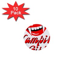 Vampire Girl 1  Mini Buttons (10 Pack)  by igorsin