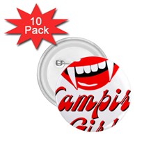 Vampire Girl 1.75  Buttons (10 pack)