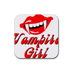 Vampire Girl Rubber Coaster (Square) 