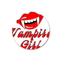 Vampire Girl Magnet 3  (round)