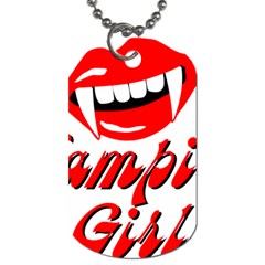 Vampire Girl Dog Tag (Two Sides)