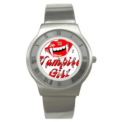 Vampire Girl Stainless Steel Watch