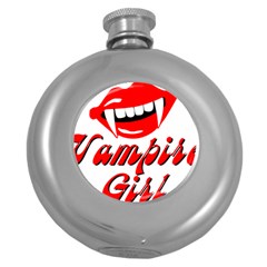 Vampire Girl Round Hip Flask (5 oz)