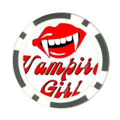 Vampire Girl Poker Chip Card Guards