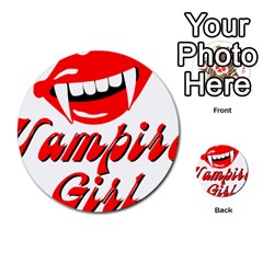 Vampire Girl Multi-purpose Cards (Round) 