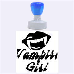 Vampire Girl Rubber Round Stamps (Large)